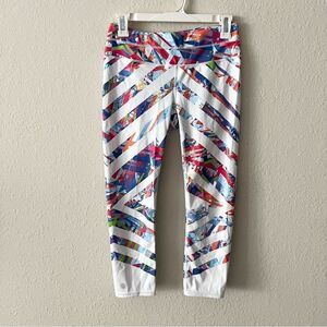 Athleta Kaleidoscope Sonar Capri Leggings Multi Color Women’s Size S